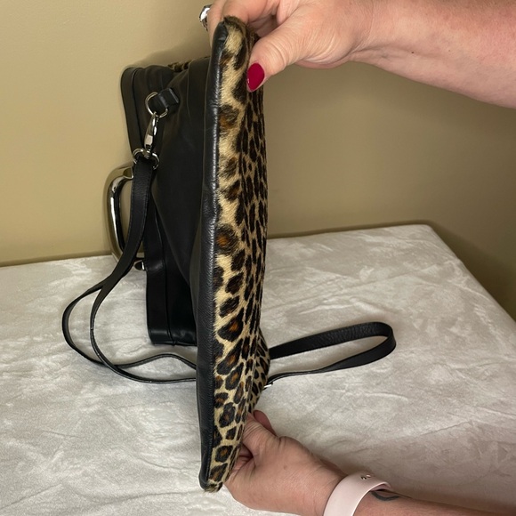 Maurizio Taiuti Animal Print Cowhide Leather Handbag - Picture 4 of 13